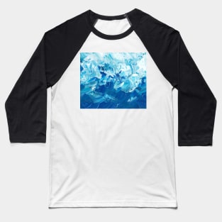 Shades of Blue Texture Baseball T-Shirt